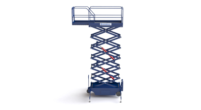 Scissor lift with electrical pulling device