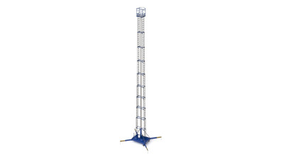 Mobile telescoping hydraulic lift platform