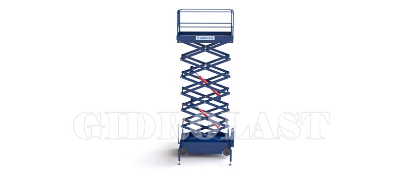 Scissor lift with pulling device